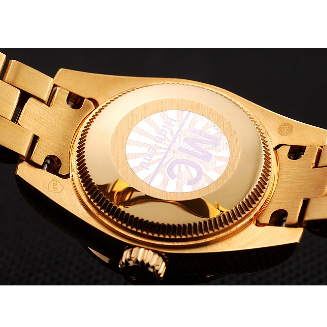 Rolex copies cheap Diamond 1453955 Diamond Bracelet Swiss Gold Dial Pave DayJust Rolex 0716